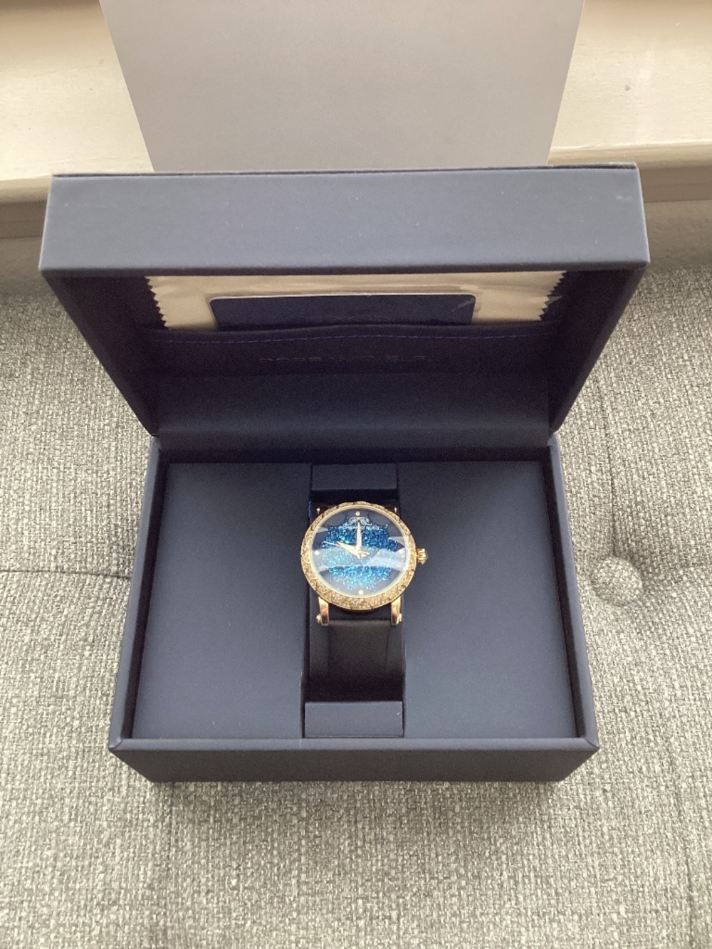PORSAMO BLEU Genevieve Topaz & Crystal Watch, 38mm